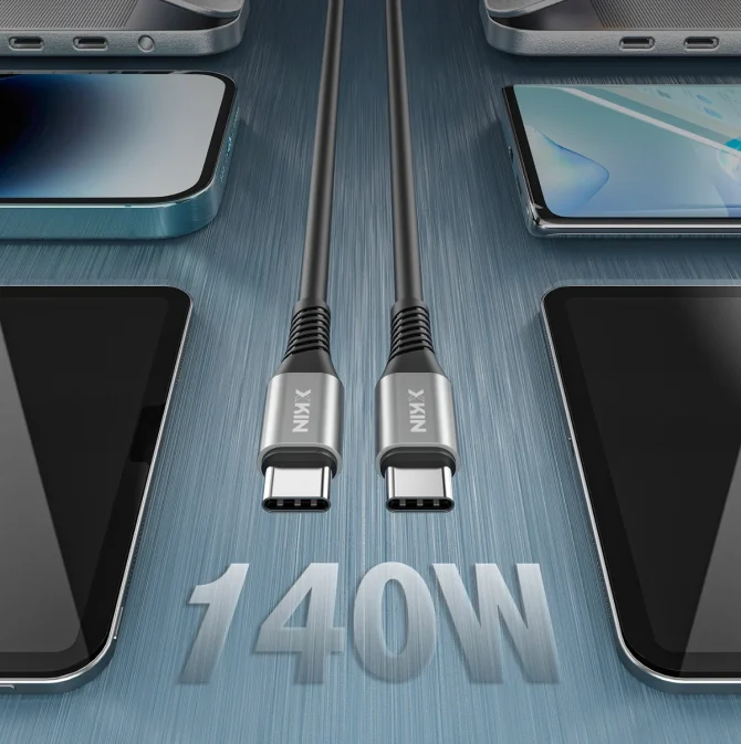 1.2M USB-C to USB-C Cable – Fast Charging & 480Mbps Data, Nylon Braided