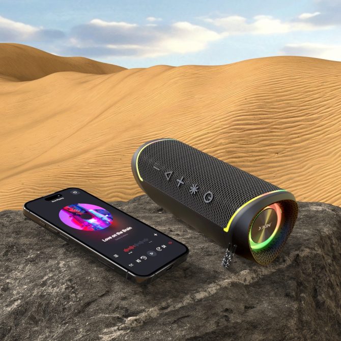 Portable Wireless Speaker – Water Resistant, 12H Playtime, RGB Lights - Image 8