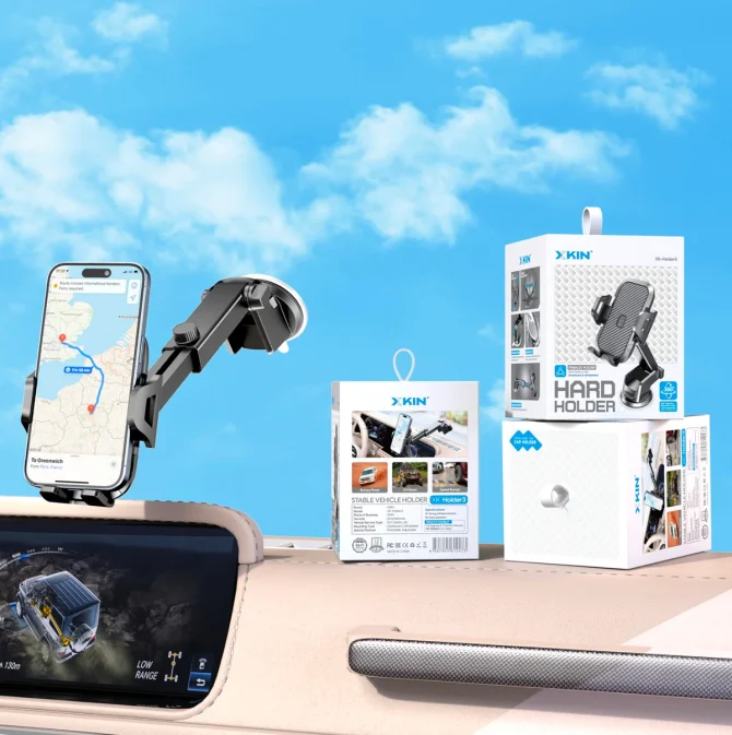 XKIN Car Phone Holder – Dashboard or Windshield Mount