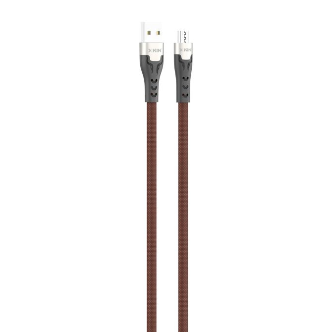Xkin USB to Micro USB Braided Cable – Fast Charging & Data Sync Durable Cord