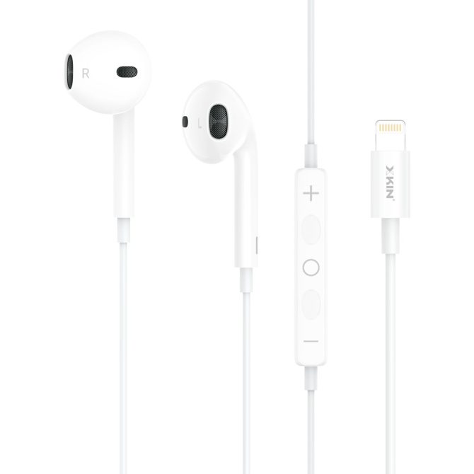Xkin 8-Pin(For iPhone) Earphones – Wired In-Ear Headphones with Mic & Remote Control