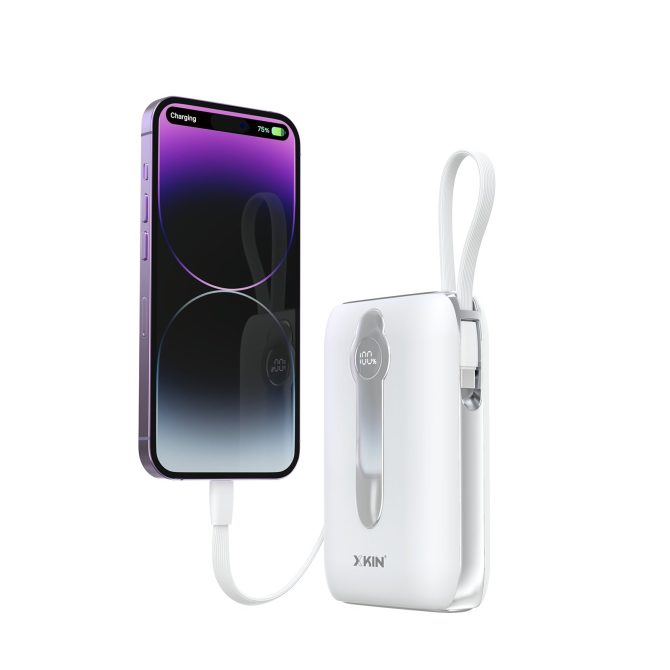 Xkin 20000mAh Power Bank with Built-in Cables | Fast Charging - Image 4