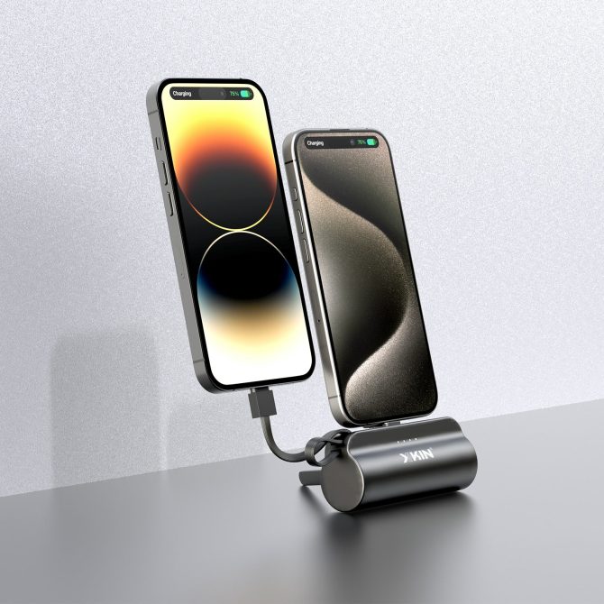 Xkin Super Mini 5000mAh Power Bank with Built-in Cable - Image 4