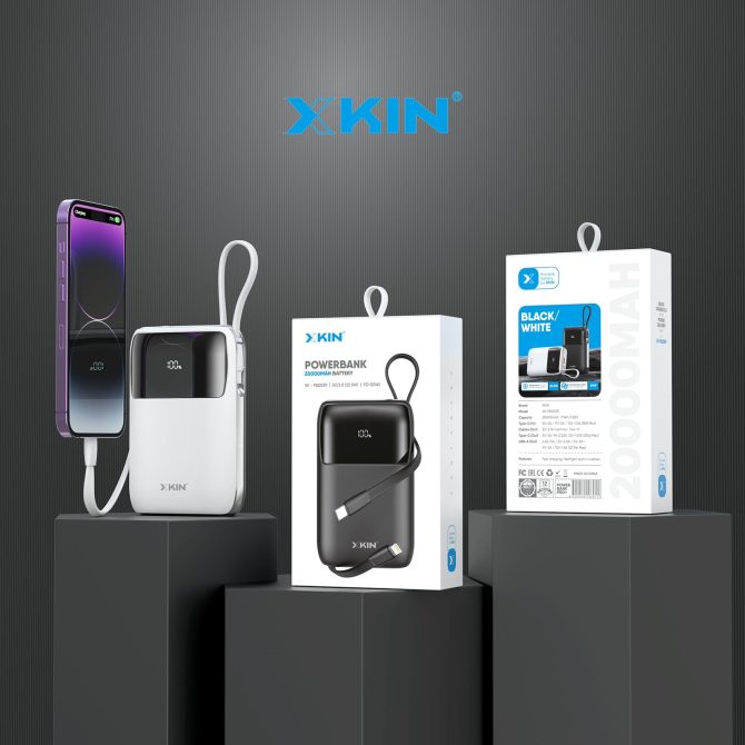 Xkin Ultra Fast 20000mAh Power Bank | Built-in Cables - Image 6