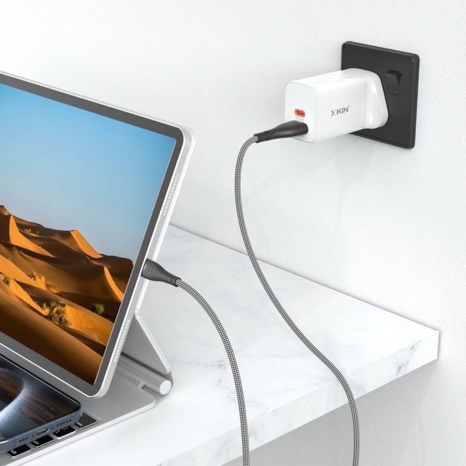 Xkin USB-A to USB-C 3A Cable – Fast Charging & High-Speed Data Sync Durable Cord - Image 3