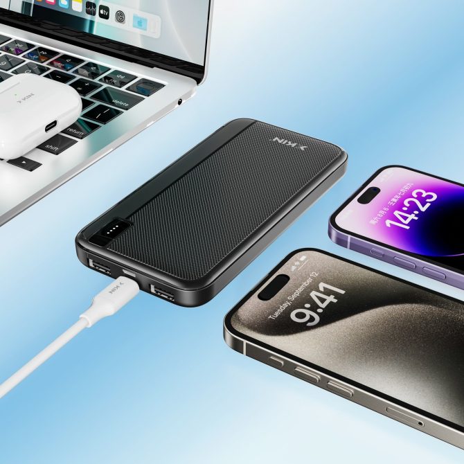 Xkin 5000mAh Slim Power Bank – Ultra-Portable Pocket Charger - Image 4