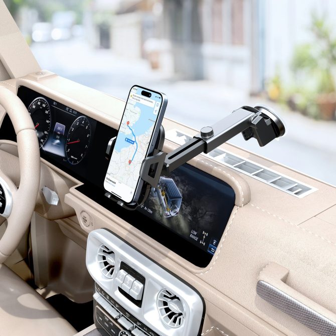 Xkin Car Phone Suction Holder – 360° Adjustable Dashboard & Windshield Mount - Image 2