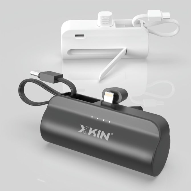 Xkin Super Mini 5000mAh Power Bank with Built-in Cable - Image 5