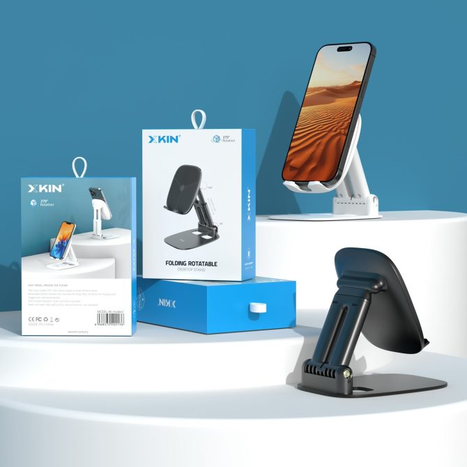 Xkin Desk Phone Holder – Adjustable Stand for Smartphones & Tablets - Image 6