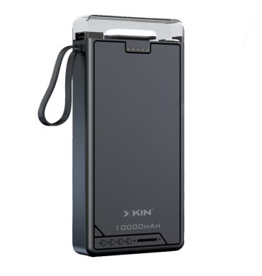 Xkin 10000mAh Power Bank with Built-in Cables | LED Flashlight