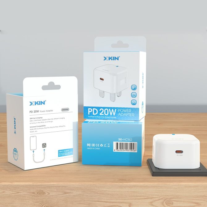 Xkin 20W USB-C Power Adapter – Fast PD Wall Charger for Smartphones & Tablets - Image 5