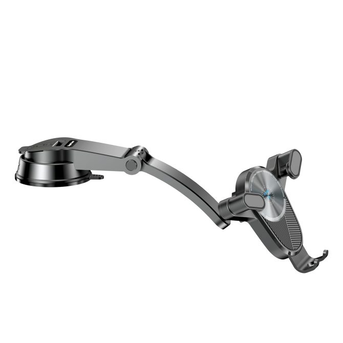 Xkin Wireless Charging Long Arm Car Phone Holder – 15W Fast Qi Mount - Image 5