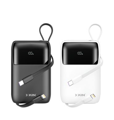 Xkin Ultra Fast 20000mAh Power Bank | Built-in Cables