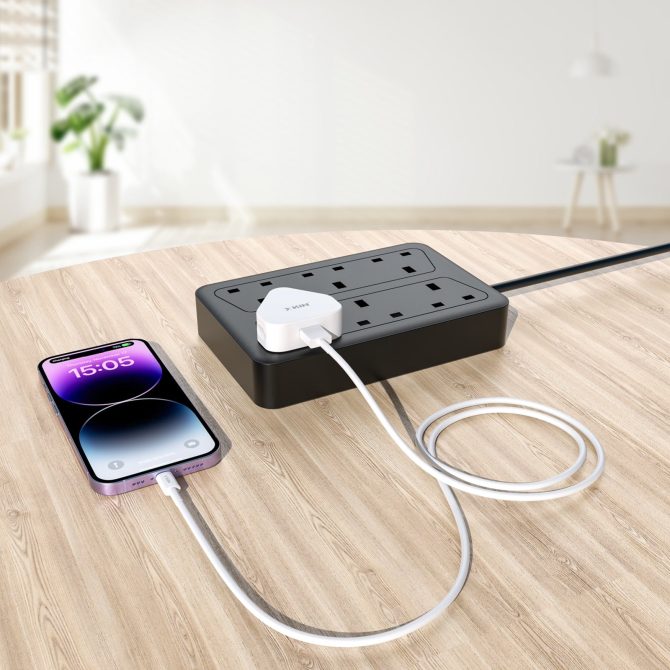 Xkin 5W Power Adapter with 8-Pin Cable – Compact USB Wall Charger - Image 5