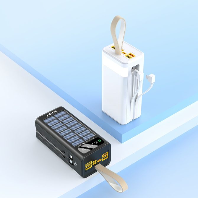 Xkin 40000mAh Super Fast 45W Power Bank with Built-in Cables | LED Light - Image 5