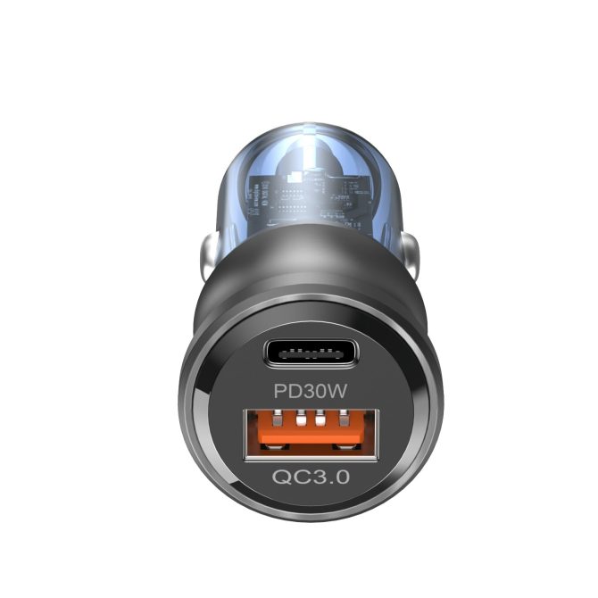 Xkin 48W Dual Port Car Charger – USB-C PD + USB-A QC 3.0 Fast Adapter - Image 3