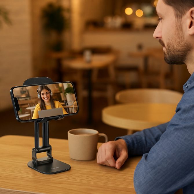 Xkin Desk Phone Holder – Adjustable Stand for Smartphones & Tablets - Image 2