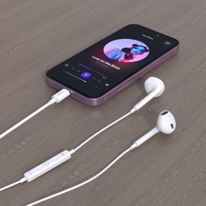 Xkin 8-Pin(For iPhone) Earphones – Wired In-Ear Headphones with Mic & Remote Control - Image 3