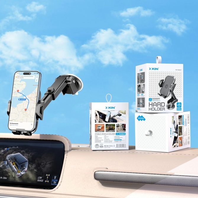 Xkin Car Phone Suction Holder – 360° Adjustable Dashboard & Windshield Mount - Image 7