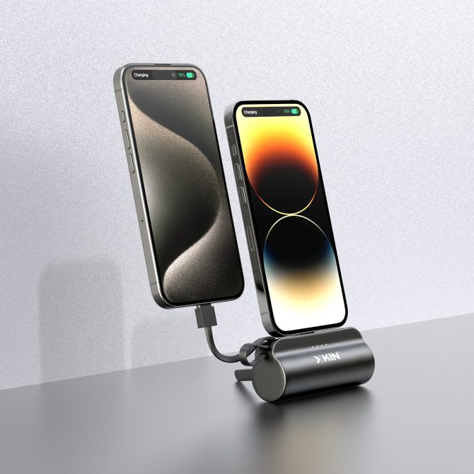 Xkin Super Mini 5000mAh Power Bank with Built-in Cable - Image 3