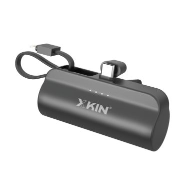 Xkin Super Mini 5000mAh Power Bank with Built-in Cable
