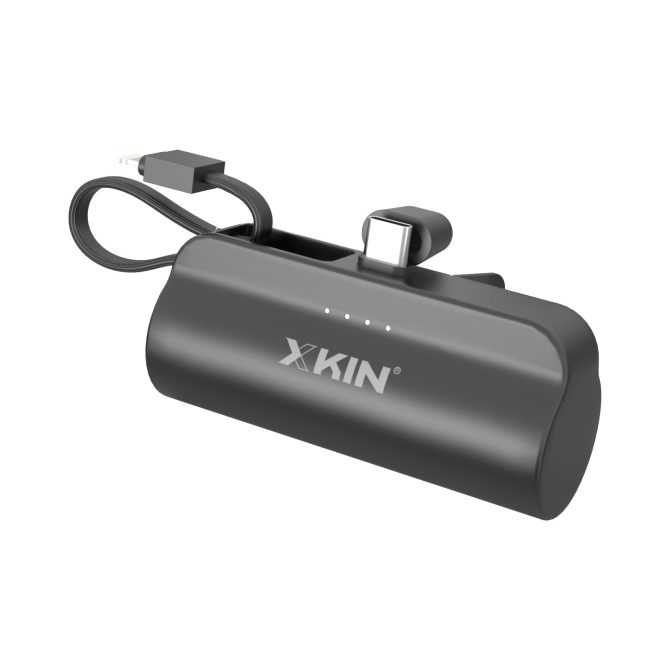 Xkin Super Mini 5000mAh Power Bank with Built-in Cable