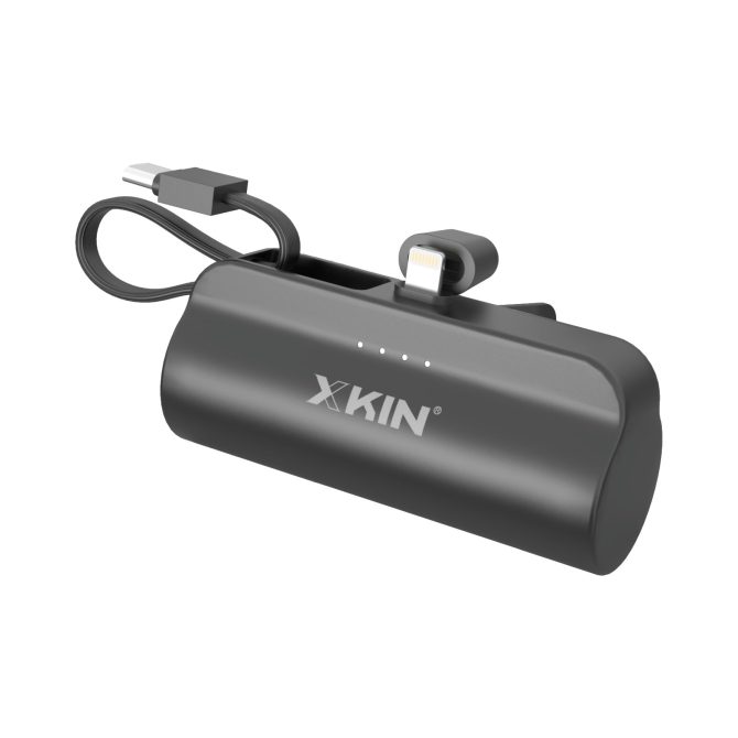 Xkin Super Mini 5000mAh Power Bank with Built-in Cable - Image 2